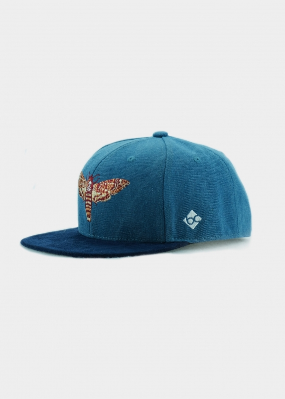 "Nachtfalter" - dunkelblau (Snapback)